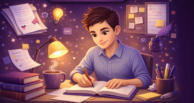 Author persona illustration